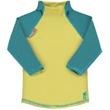 Pop-In LS Rash Vest Mustard / Teal