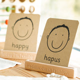 Coach House Emotion Flashcard Stand - Welsh