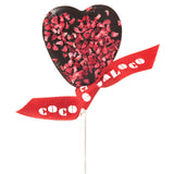 Cocoa Loco Dark Chocolate & Raspberry Heart Lolly