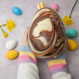 Cocoa Loco Marbled Fairtrade Chocolate Egg 225g