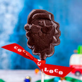 Cocoa Loco Dark Chocolate Santa Lolly 40g