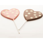 Cocoa Loco Milk Chocolate Polka Dot Heart Lolly