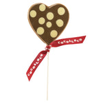 Cocoa Loco Milk Chocolate Polka Dot Heart Lolly