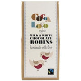 Cocoa Loco Milk & White Chocolate Robins 100g