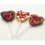 Cocoa Loco White Chocolate & Raspberry Heart Lolly