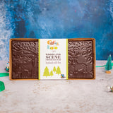 Cocoa Loco Fairtrade Dark Chocolate Christmas Sharing Slab 350g