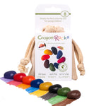 Crayon Rocks Bag of 8 in Cotton Muslin Bag