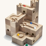 Cuboro Standard Wooden Marble Run Set - 50 Pieces