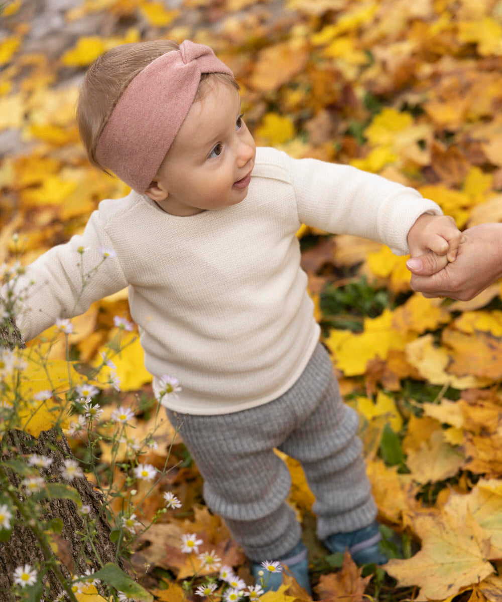 Disana organic merino wool melange jumper in a natural colour