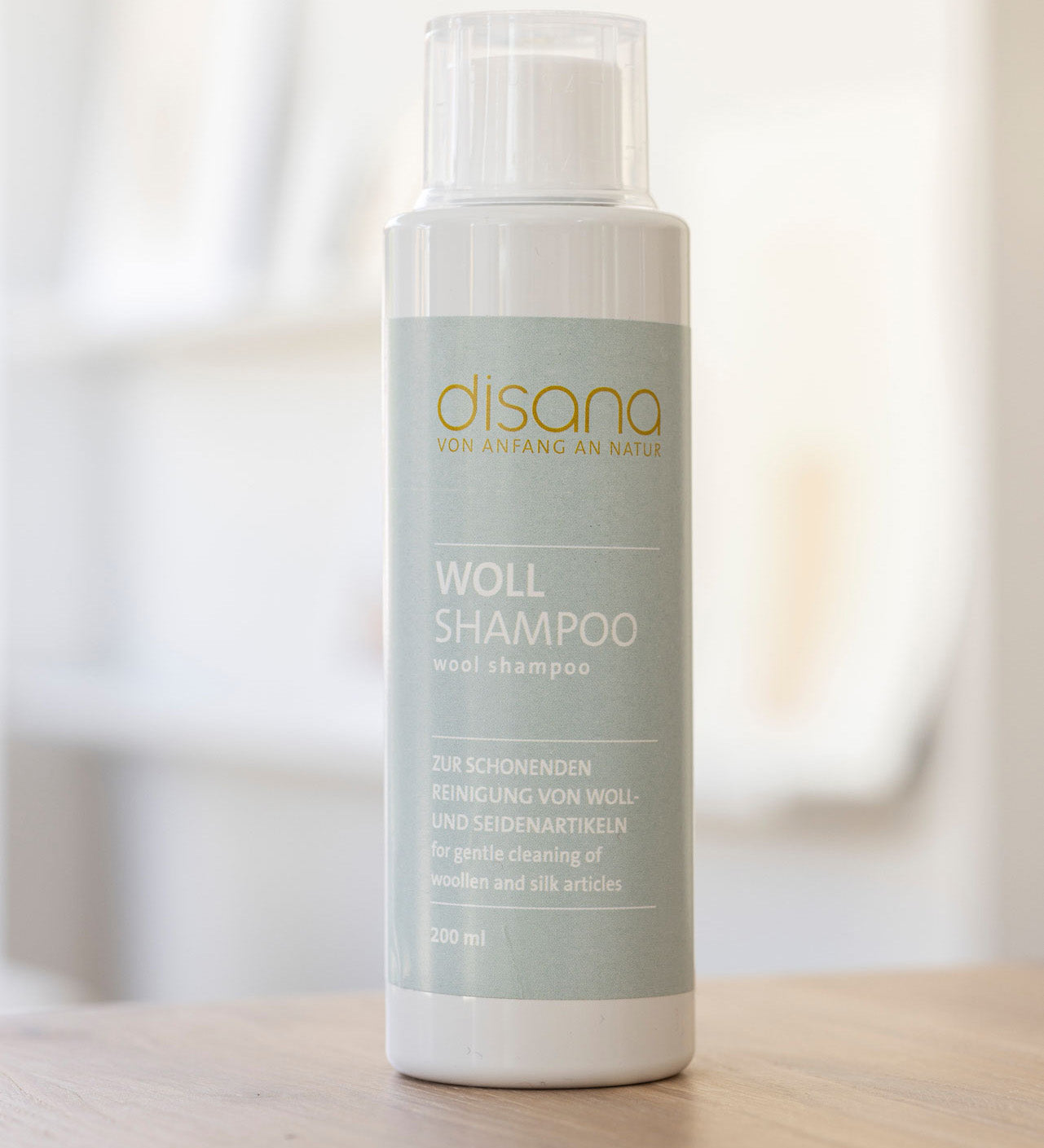 Disana wool shampoo 200ml bottle  front detail