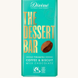 Divine Fairtrade Milk Chocolate Bar with Tiramisu, Coffee & Biscuit 180g