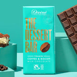 Divine Fairtrade Milk Chocolate Bar with Tiramisu, Coffee & Biscuit 180g