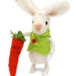 The Makerss - Small Poseable Bunny with Carrot Needle Felt Kit