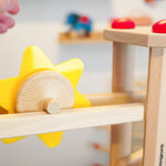 Fagus Spinning Wooden Sun Marble Run Toy