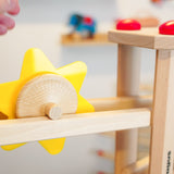 Fagus Spinning Wooden Sun Marble Run Toy