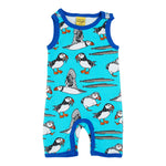 Duns Puffin Blue Atoll Short Dungarees