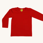 Duns Long Sleeve Top - Poppy Red