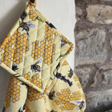 Duns Bee Cotton/Linen Kitchen Pot Holder