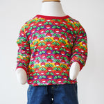 Duns Long Sleeve Top - Poppy Red Radish Stripe