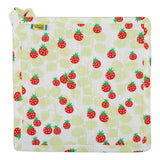 Duns Pot Holder - Wild Strawberries Paradise Green