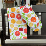 Duns Citrus Cotton/Linen Kitchen Tea Towel