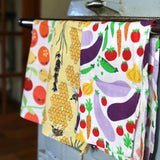 Duns Citrus Cotton/Linen Kitchen Tea Towel