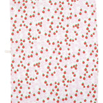 Duns Wild Strawberries Lavender Cotton/Linen Kitchen Tea Towel