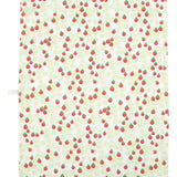 Cotton and linen blend kitchen tea towel with juicy alpine strawberries print from DUNS