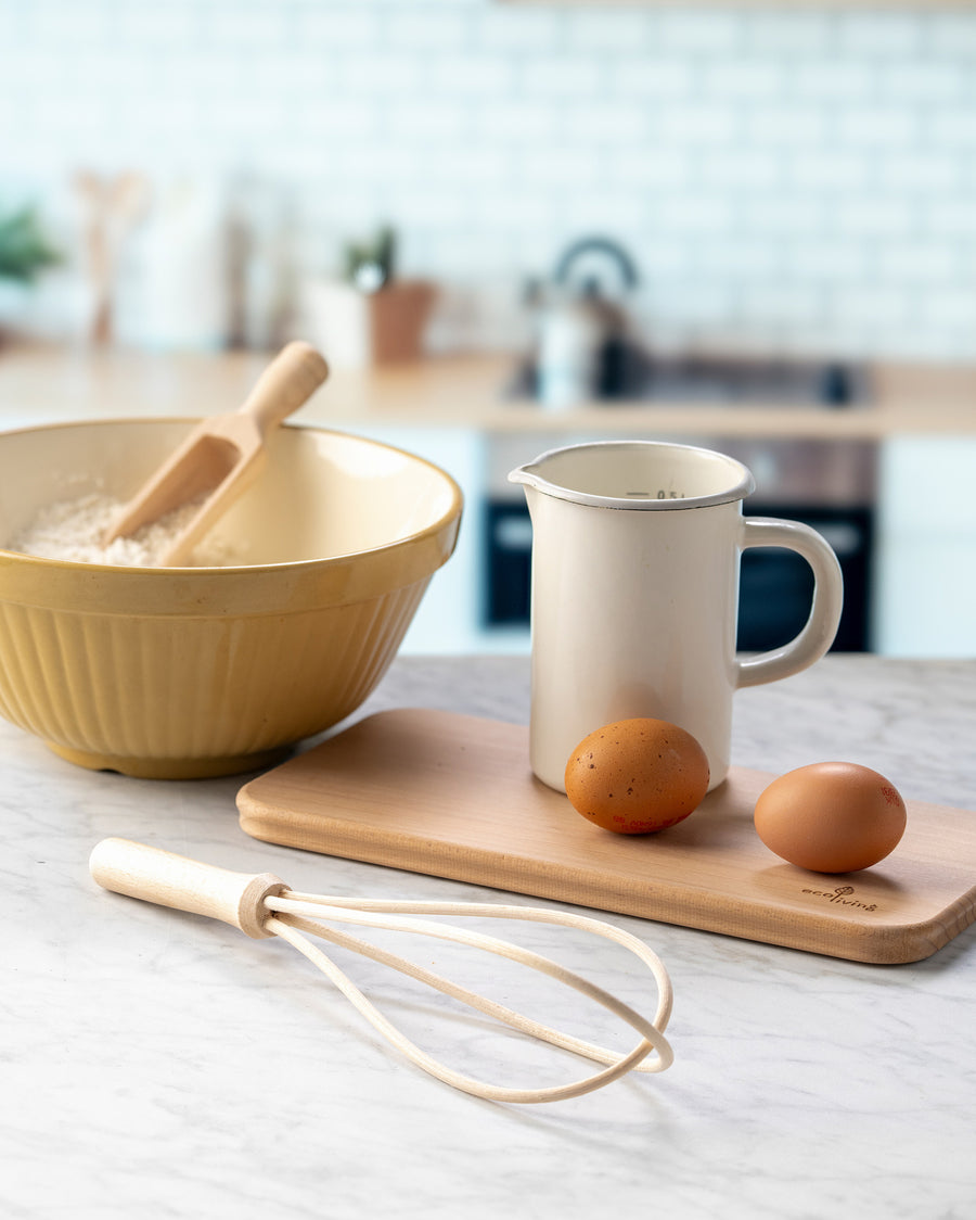 A closer look at the The Ecoliving Wooden Hand Whisk