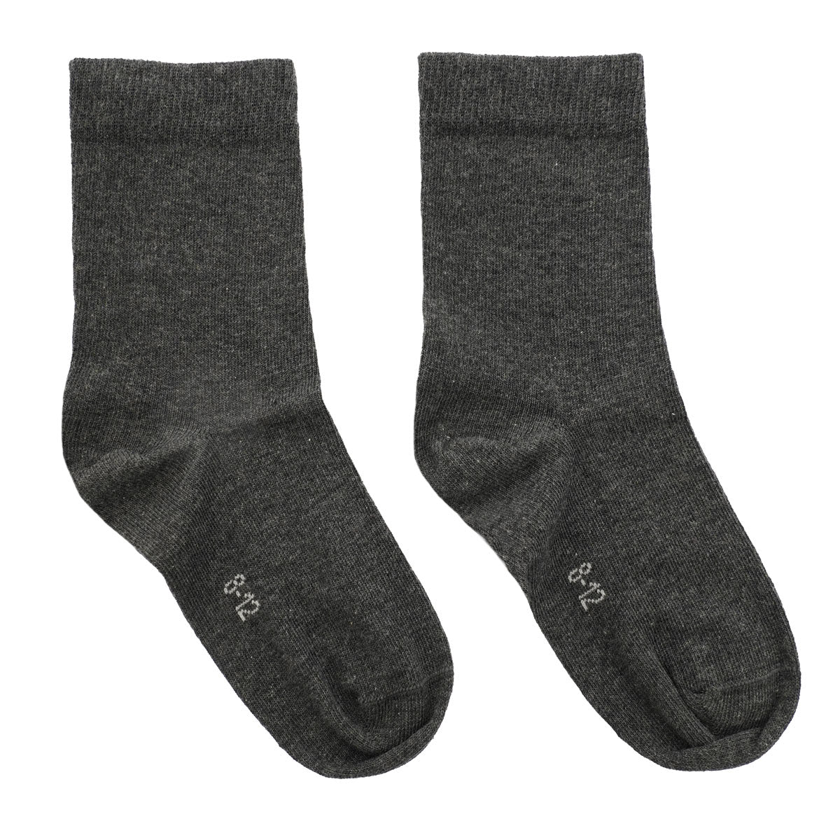 Eco Outfitters kids grey organic cotton ankle socks on a white background