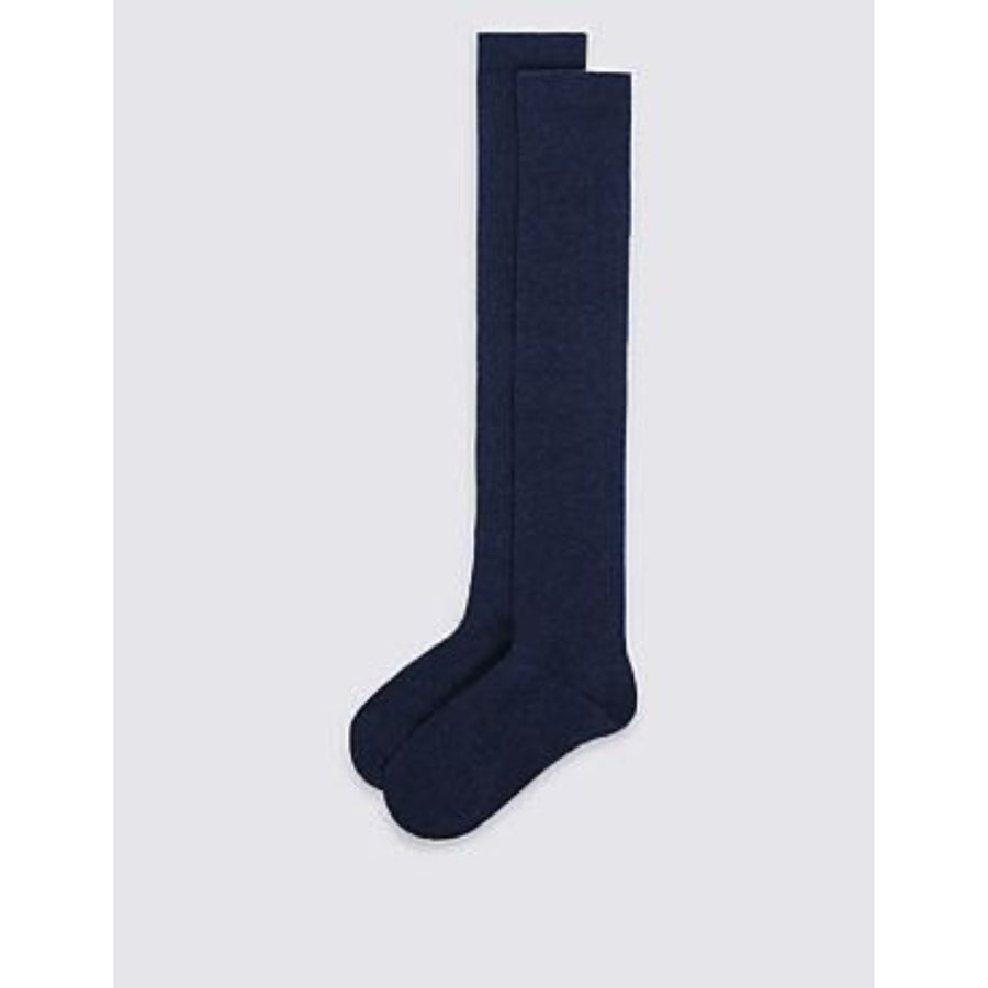 Eco Outfitters organic navy knee high socks