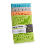 Ecoliving Compostable Sponge Cleaning Cloth - Botanic Garden