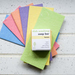 Ecoliving Compostable Rainbow Sponge Cleaning Cloths - 6 Pack