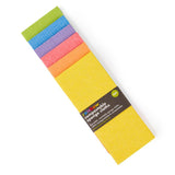 Ecoliving Compostable Rainbow Sponge Cleaning Cloths - 6 Pack