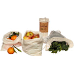 Ecoliving Organic Cotton Produce & Bread Bag 3 Pack