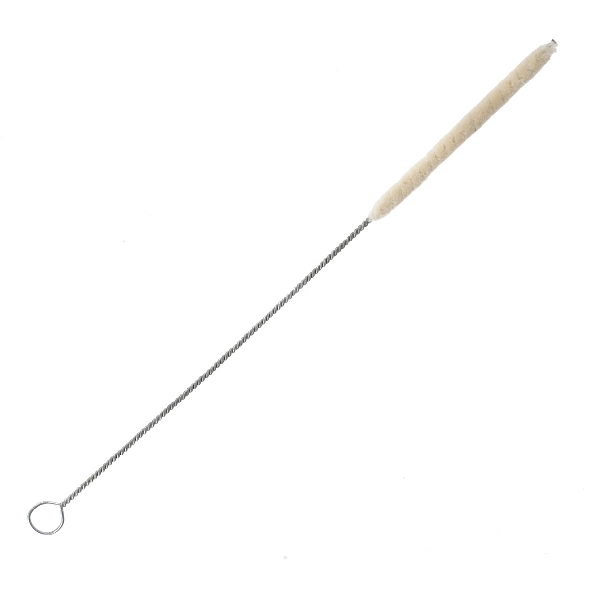 Ecoliving plastic-free reusable cotton straw cleaner on a white background