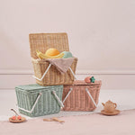 Olli Ella Piki Picnic Basket - Straw