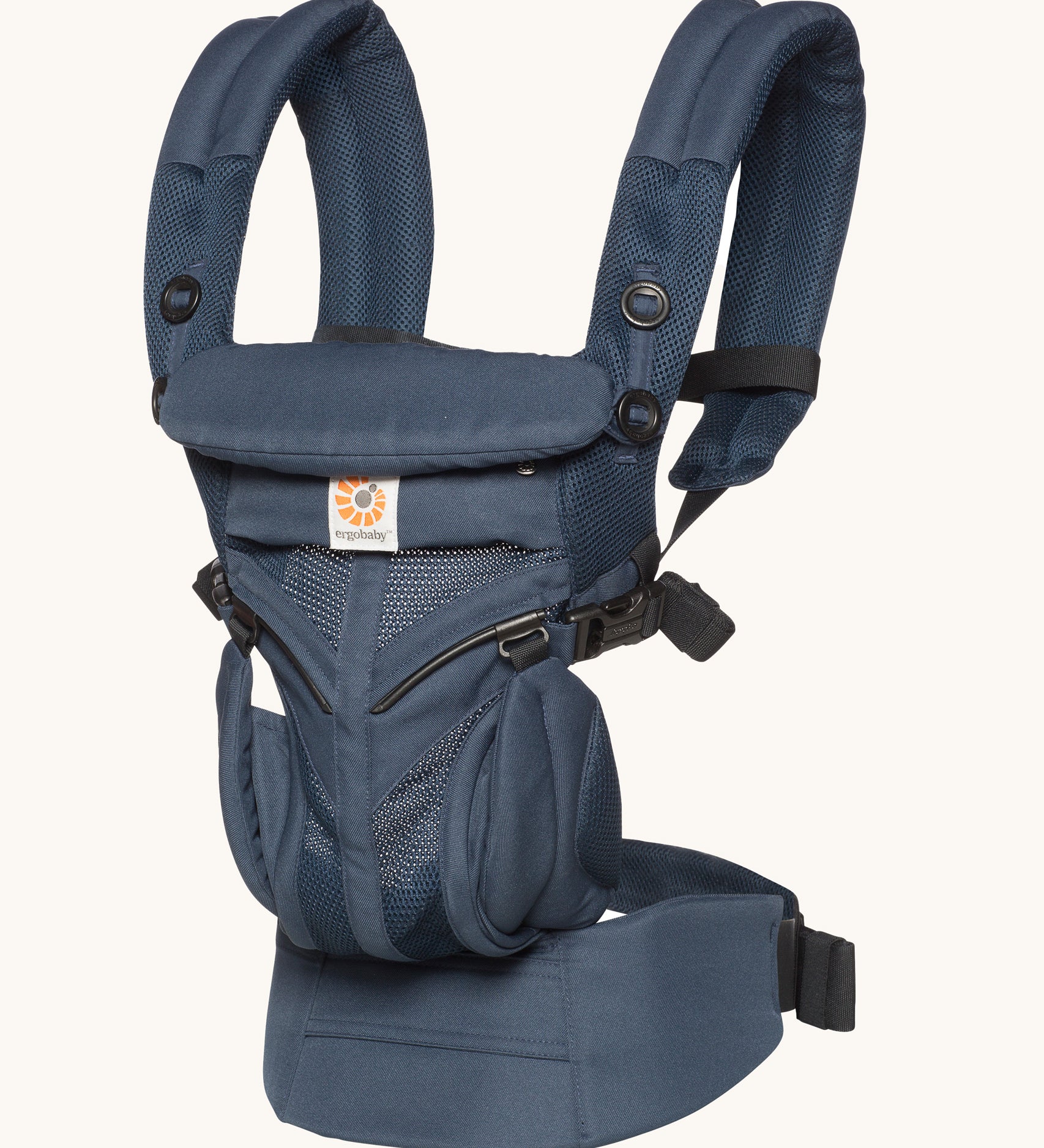 Ergobaby Omni 360 Cool Air Mesh Baby Carrier in a midnight blue colour