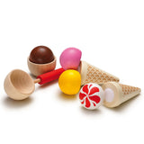 Erzi Ice Cream Party Assortment Wooden Play Food Set