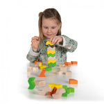 Erzi Wooden ZigZag Geoblocks Building Set