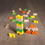 Erzi Wooden ZigZag Geoblocks Building Set