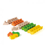 Erzi Wooden ZigZag Geoblocks Building Set