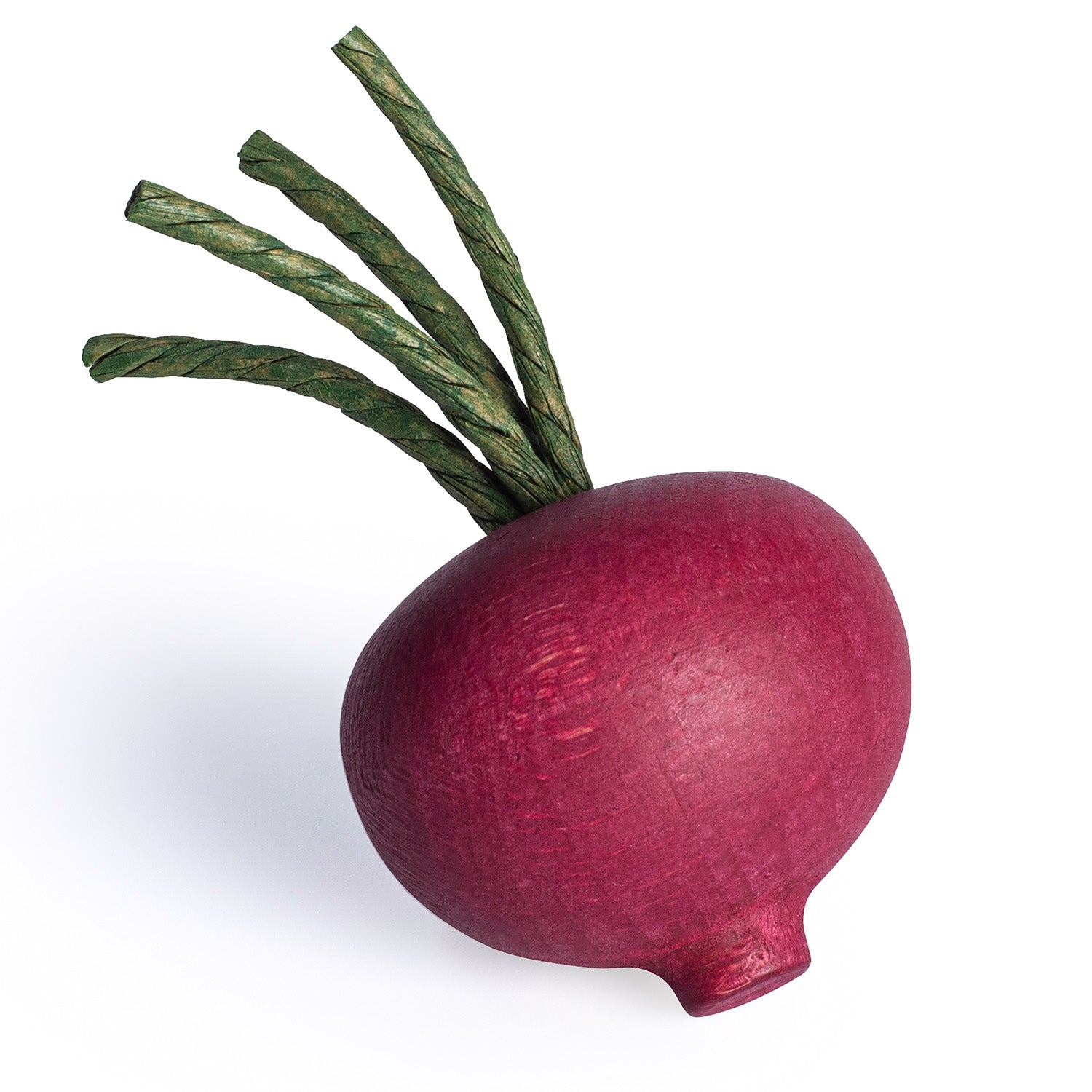 Erzi Beetroot Wooden Play Food on a plain background.