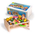 Erzi Raclette Grill Wooden Play Food Set