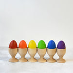 Erzi Six Coloured Eggs Wooden Play Food