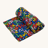 Etta Loves X Keith Haring Carré en Mousseline Extra Large - Brésil