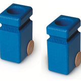 Fagus Wooden Garbage Cans - 2 Pack Blue