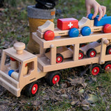 Fagus Wooden Car Transporter Lorry