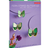 Studio Roof Fern Striped Butterflies Cardboard Model - 3 Pack