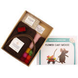 The Makerss - Small Flower Cart Mouse Needle Felt Kit